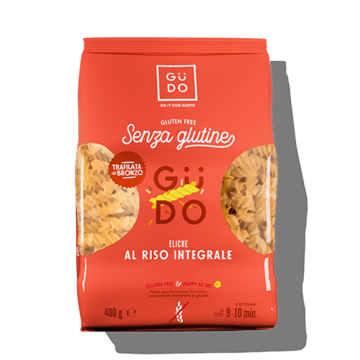Gudo Wholemeal Rice Pasta Eliche 400g