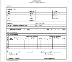Procedure for Calibration of Pressure Gauge - Pharma Dekho