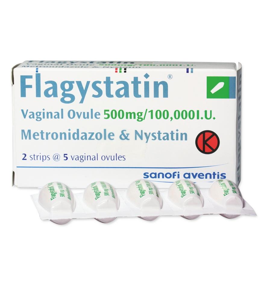 Flagystatin Ovules (Metronidazole / Nystatin) PharmaServe
