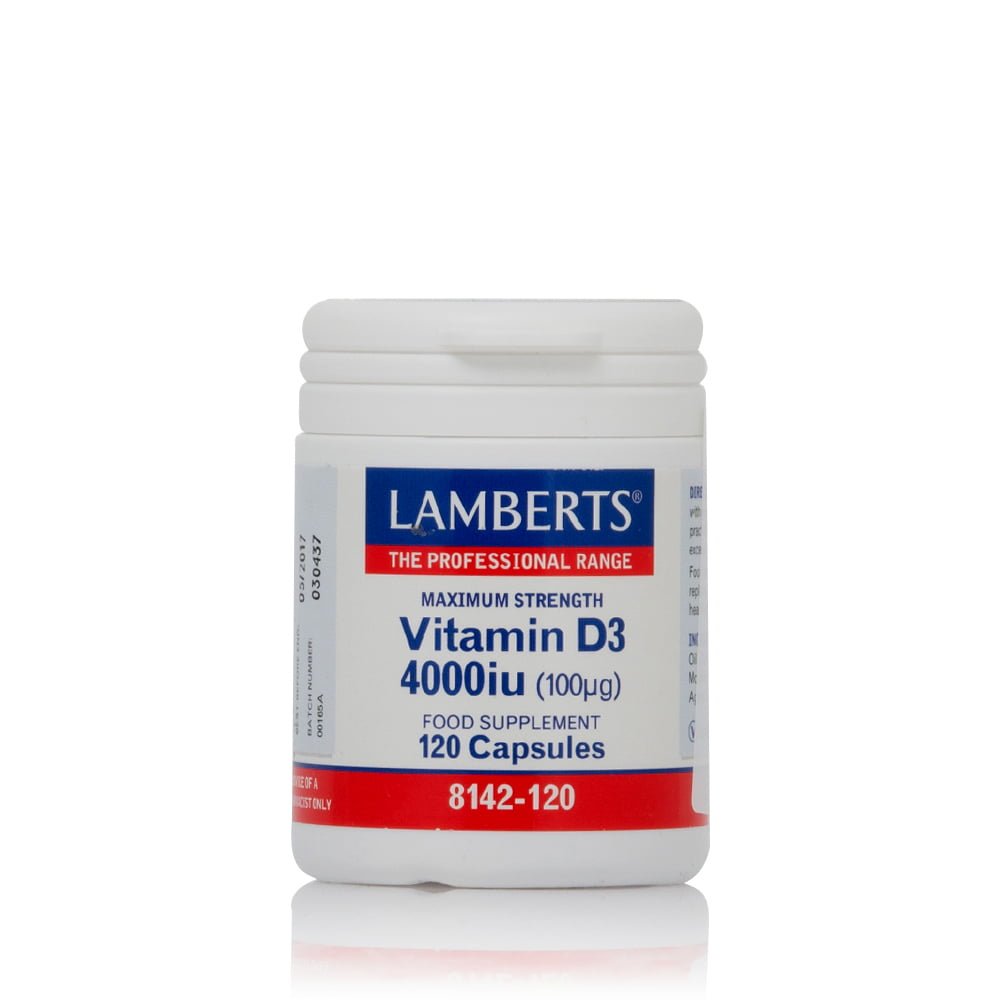 Lamberts Maximum Strength Vitamin D3 4000iu (100μg) 120 Capsules