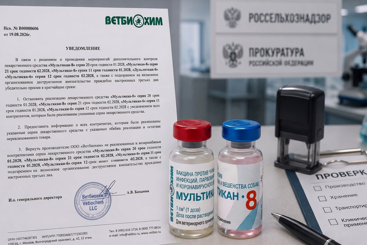 «Ветбиохим» связал ситуацию вокруг «Мультикана» с возможным вмешательством третьих лиц
