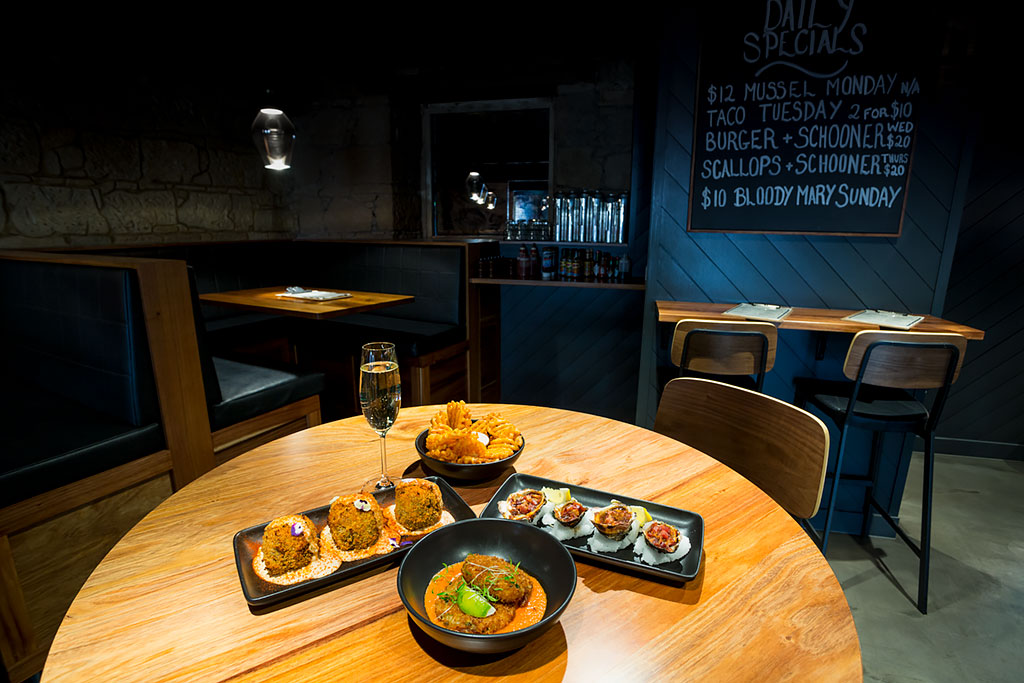 About Bar and Seafood Restaurant in Salamanca, Hobart, Tasmania