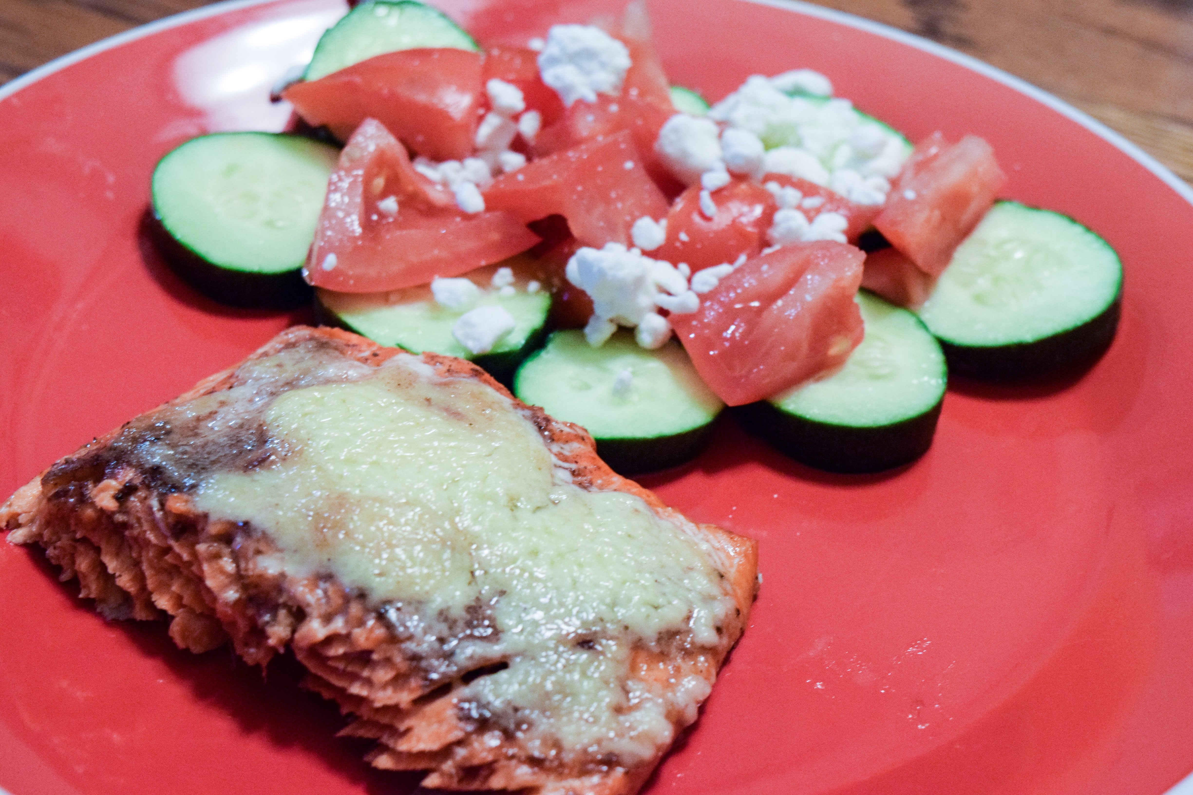 Avocado Oil Mayo Salmon Recipe and The Most Colorful Side Salad