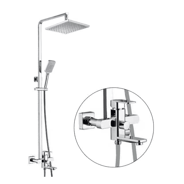 ZAFFIRO PRS1507.22 RAIN SHOWER SET CHROME PH Bathroom