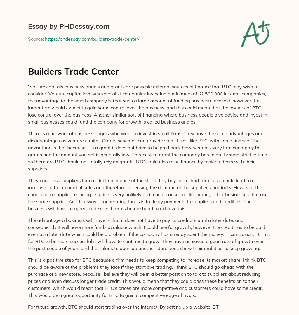 Builders Trade Center
