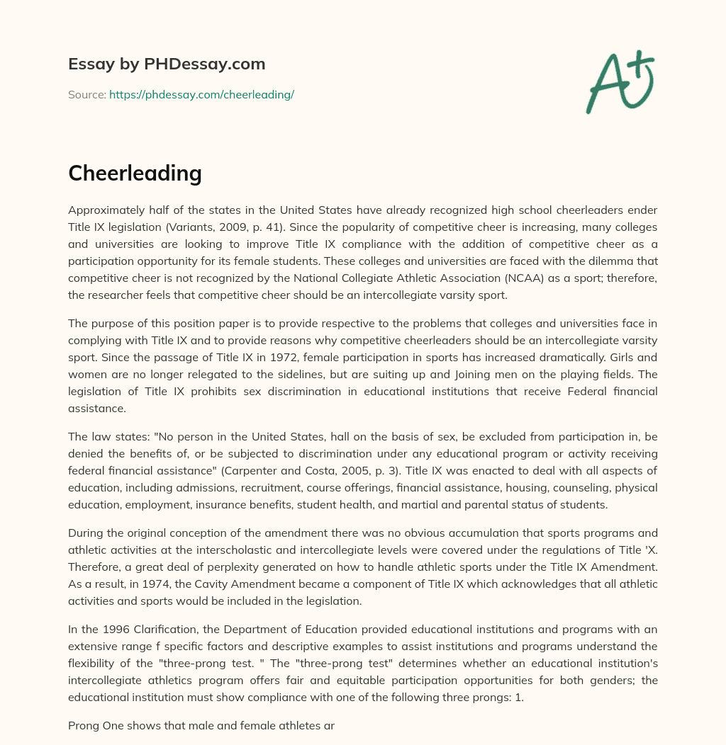 Cheerleading