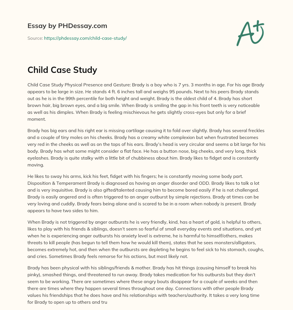 Child Case Study