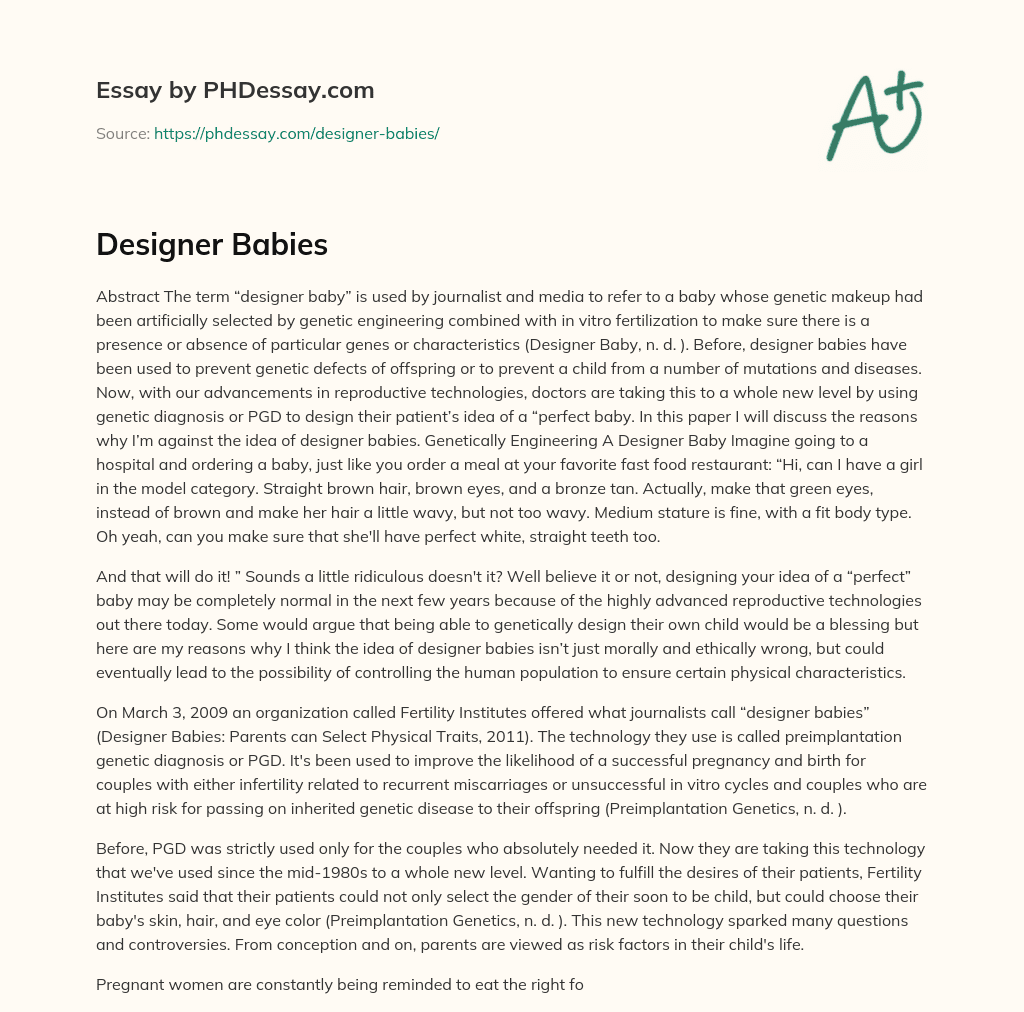 Designer Babies