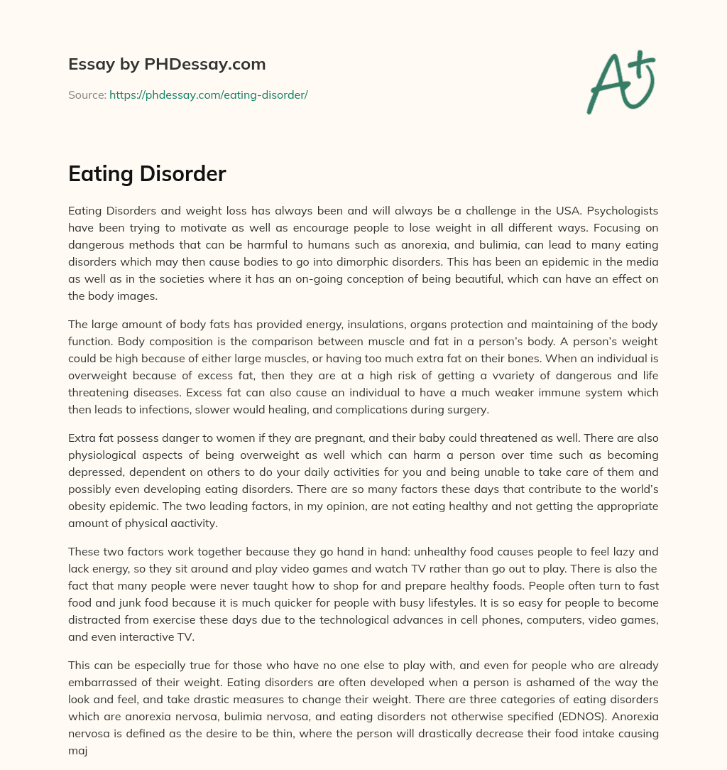 Eating Disorder