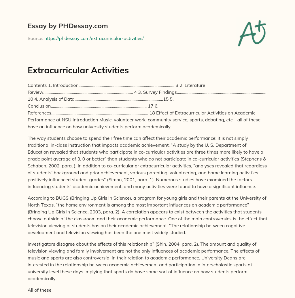 Extracurricular Activities