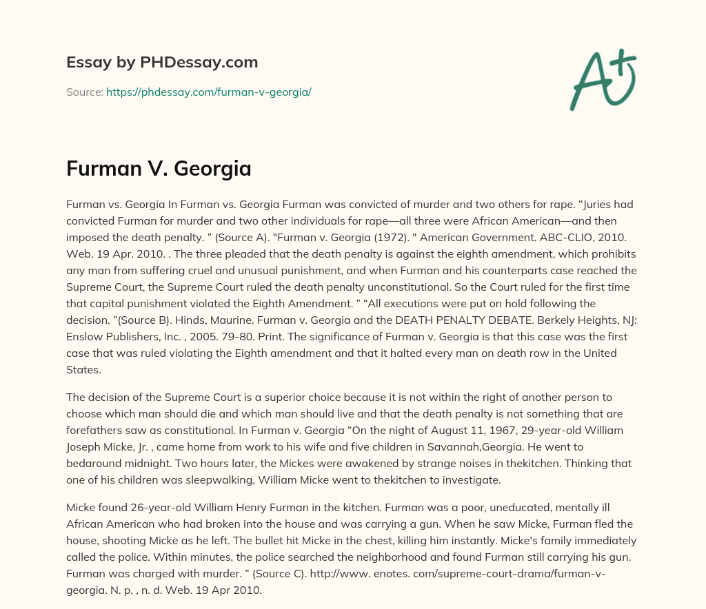 Furman V.