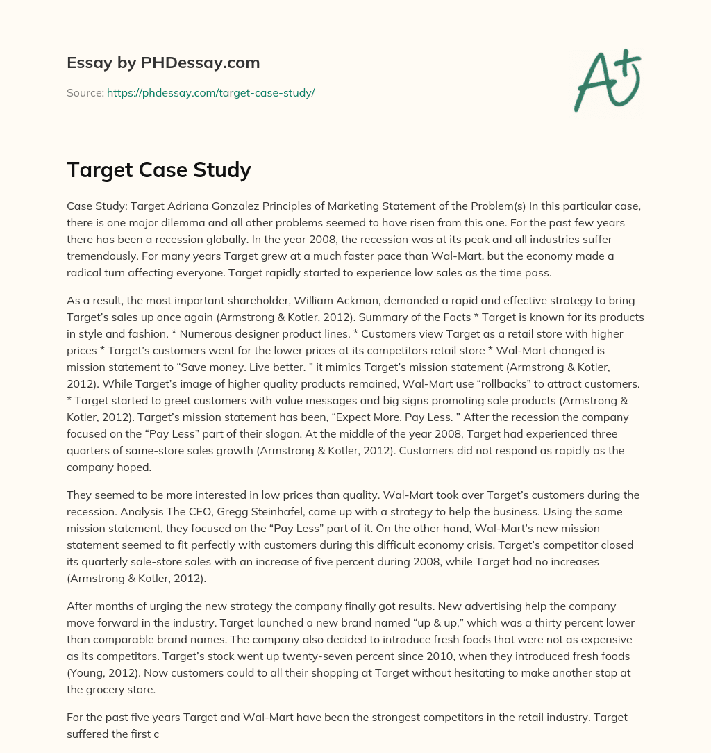 Target Case Study