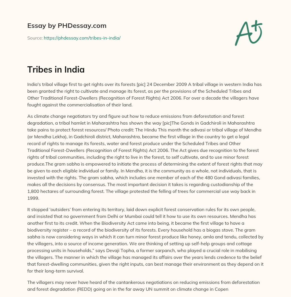 Tribes in India