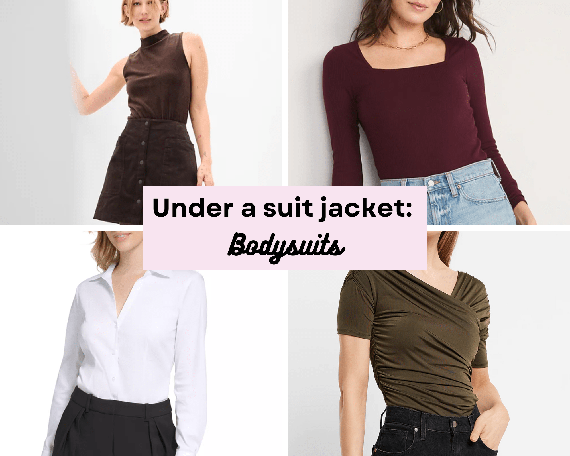 Help us find tops to wear under a suit! PhD in Clothes