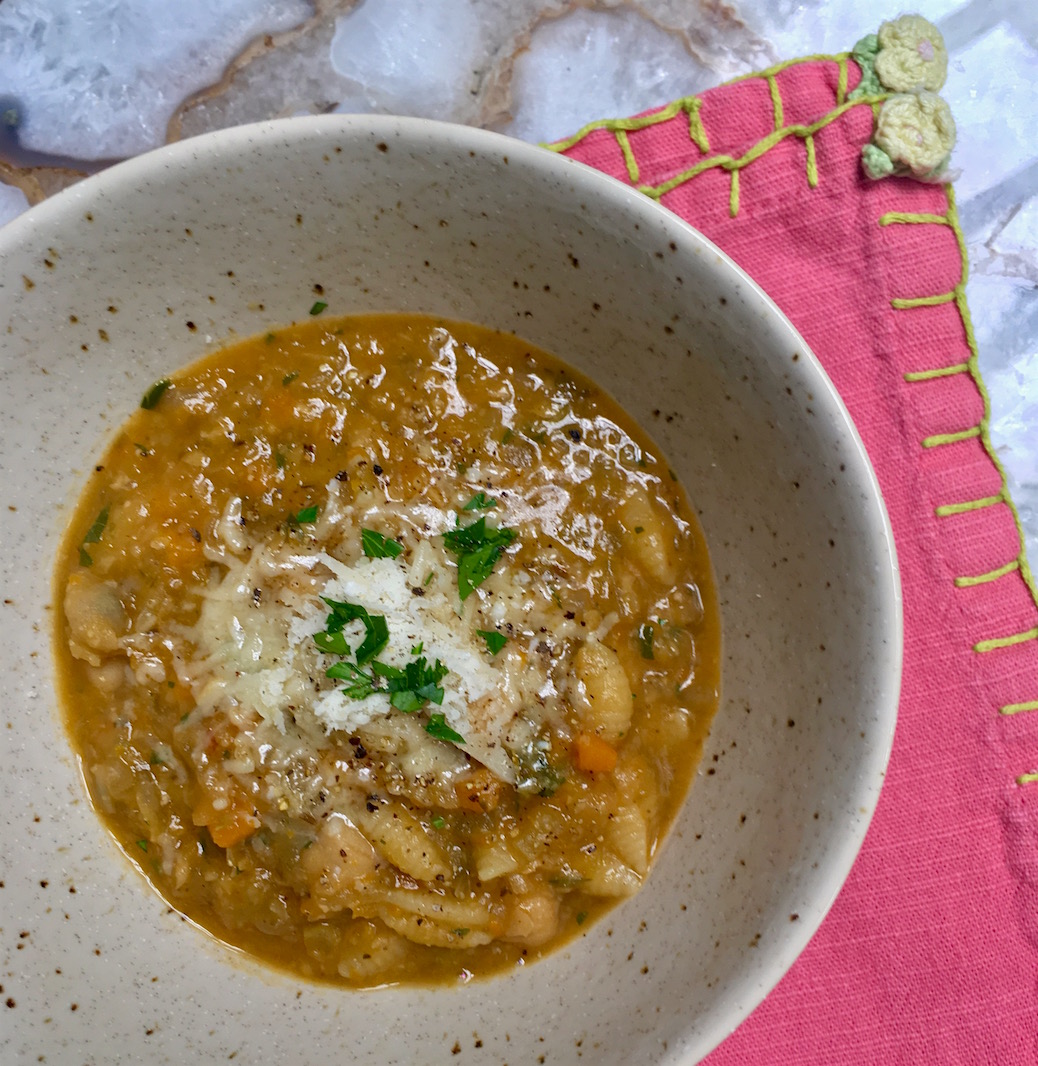 Garbanzo Bean & Pasta Soup—Vegetarian Phebe Phillips