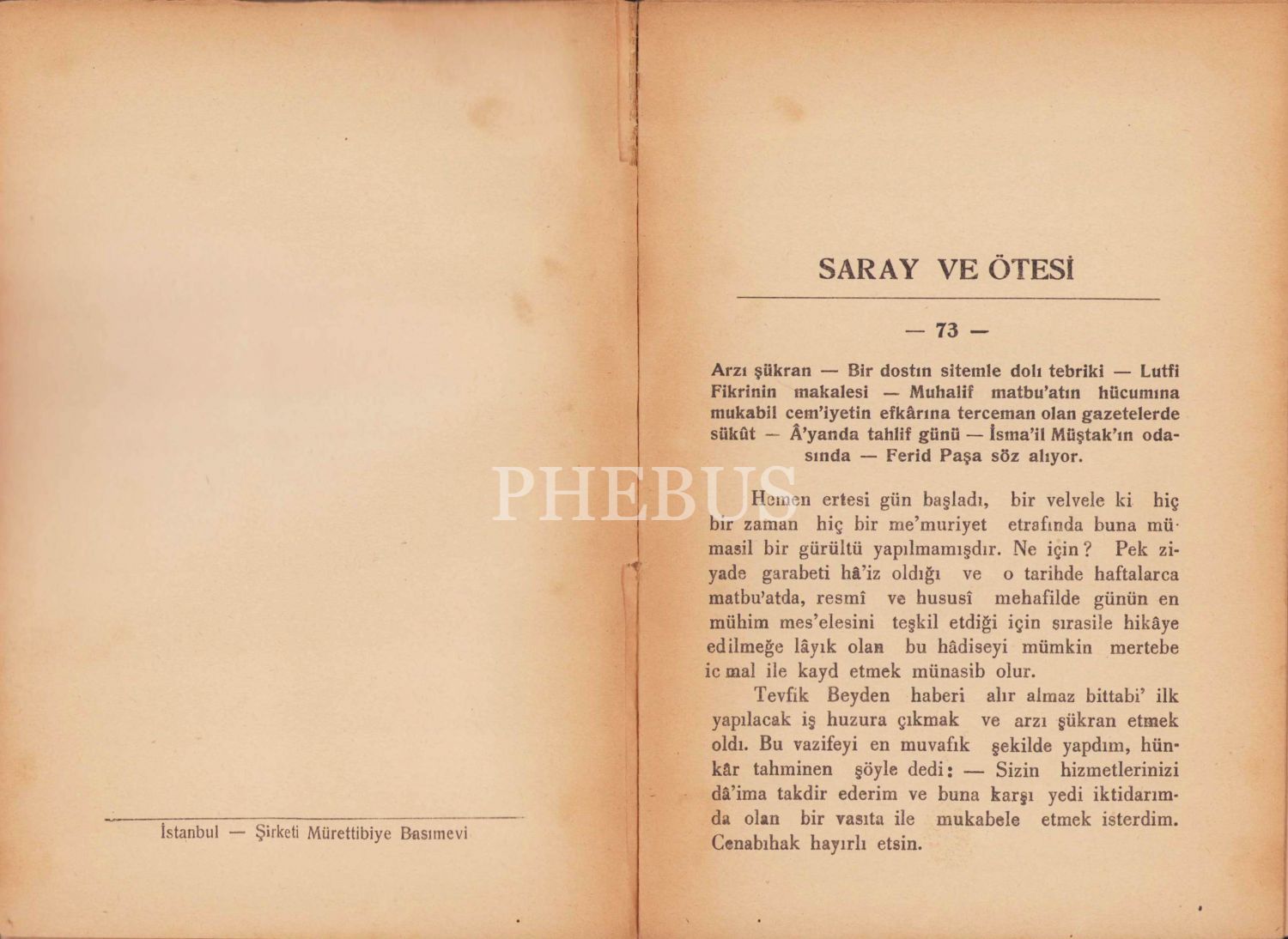 Saray ve Ötesi Son Hatıralar, 3. cilt, Halit Ziya Uşaklıgil, İstanbul