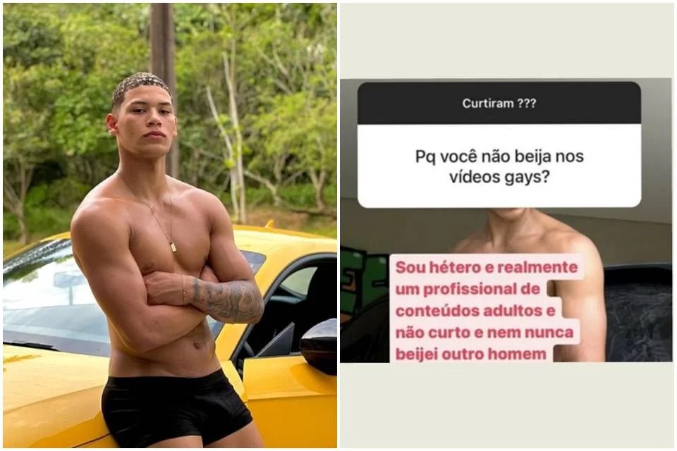 Ator pornô de sexo gay se diz hétero: “não beijo homem, sou profissional” | Pheeno