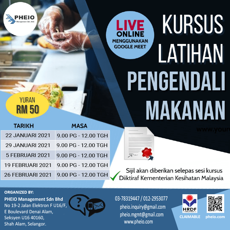 ONLINE FOOD HANDLER TRAINING COURSE JANUARY & FEBRUARY 2021 Pheio Blog