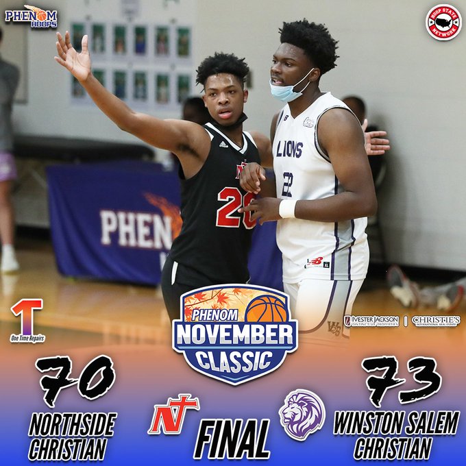 Winston Salem Events 2023 Phenom November Classic Recap Winston Salem Christian vs. Northside