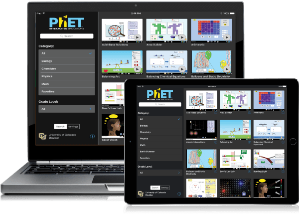 Chromebook PhET Simulations