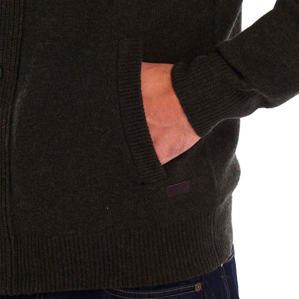 Barbour Patch Zip Thru Cardigan PHIGO FINE LUXURY