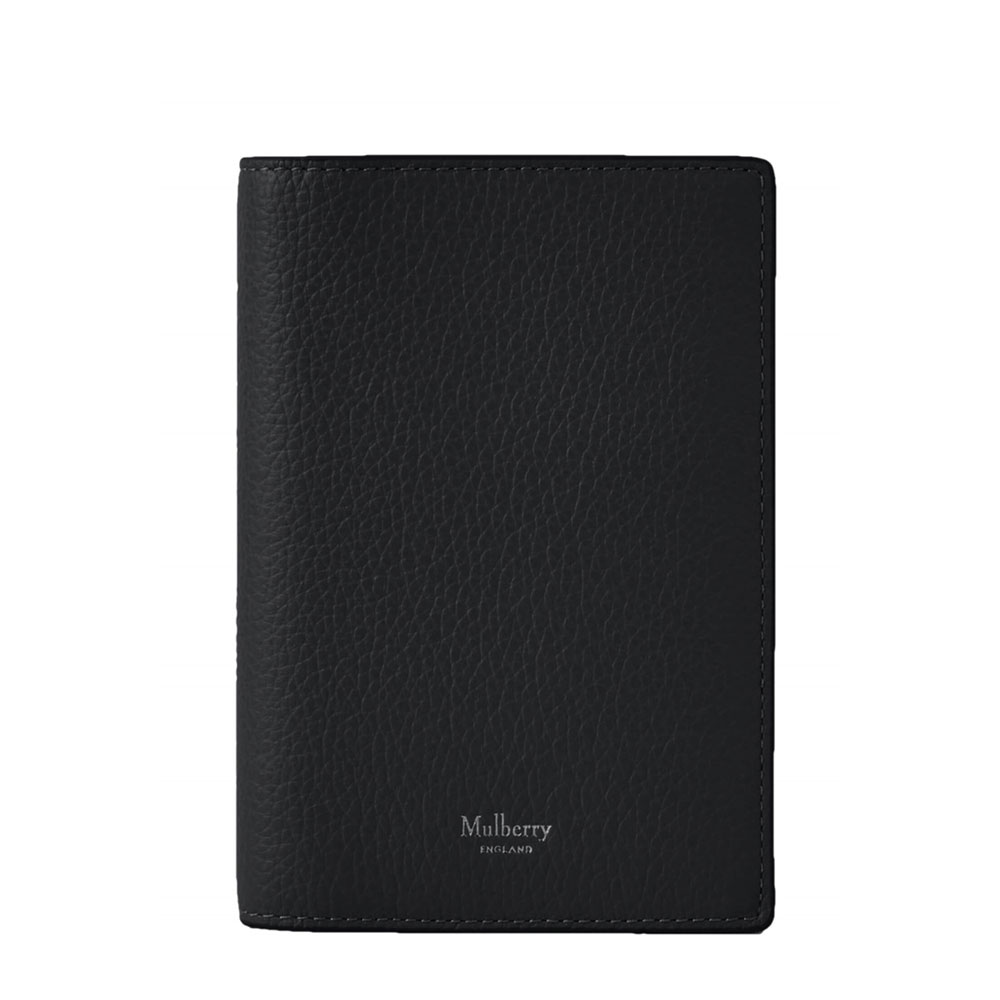 Mulberry Passport Cover, Black PHIGO FINE LUXURY