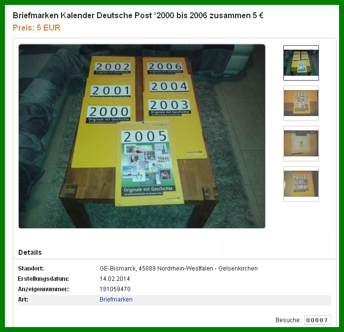 Briefmarken Kalender 2023 Deutsche Post Philaseiten.de: Postkalender: Wertschätzung