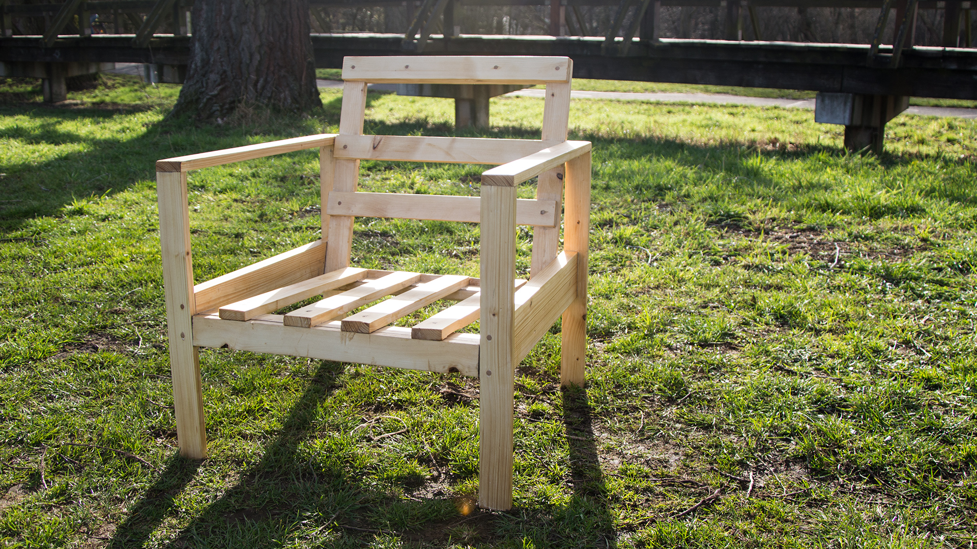 Outdoor Chair made from construction Lumber MrPhilipBecker