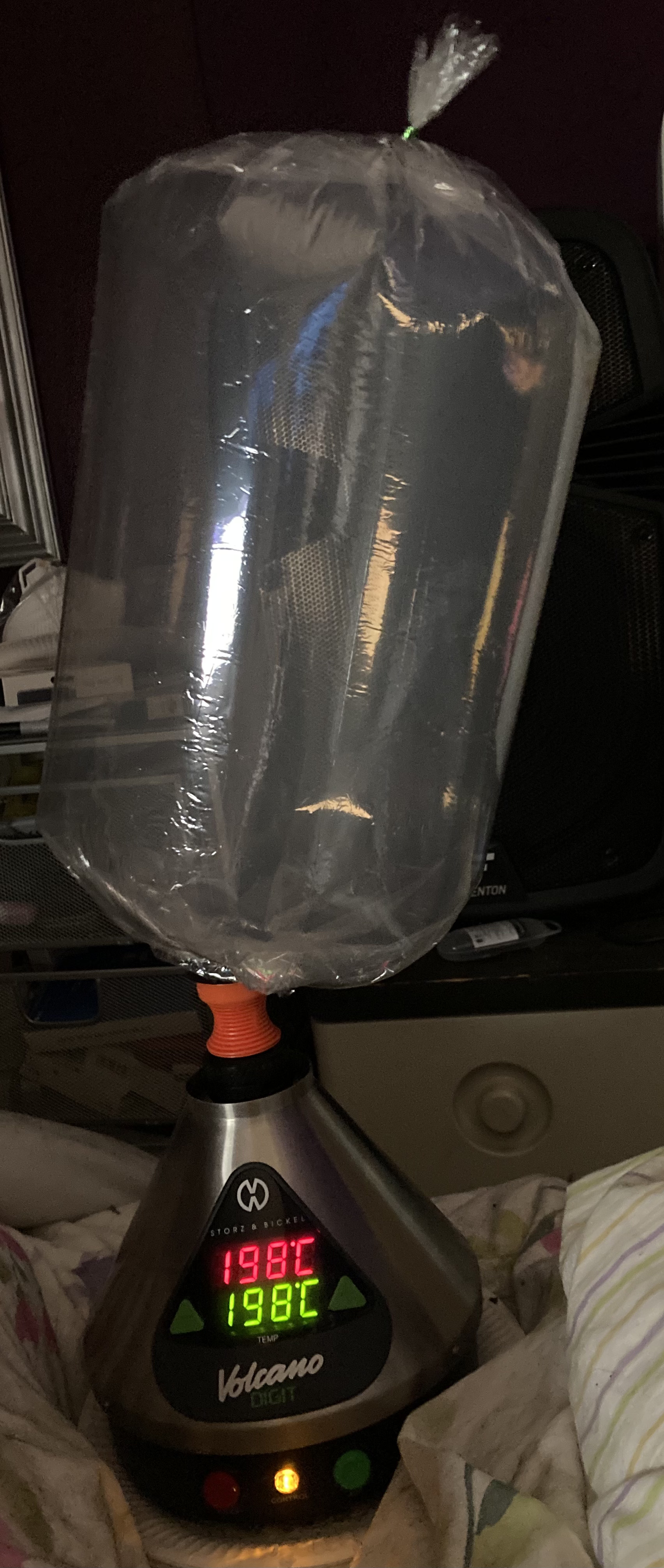 Changing the volcano bag and Cleaning the Equipment. Philippa Fleming Activist