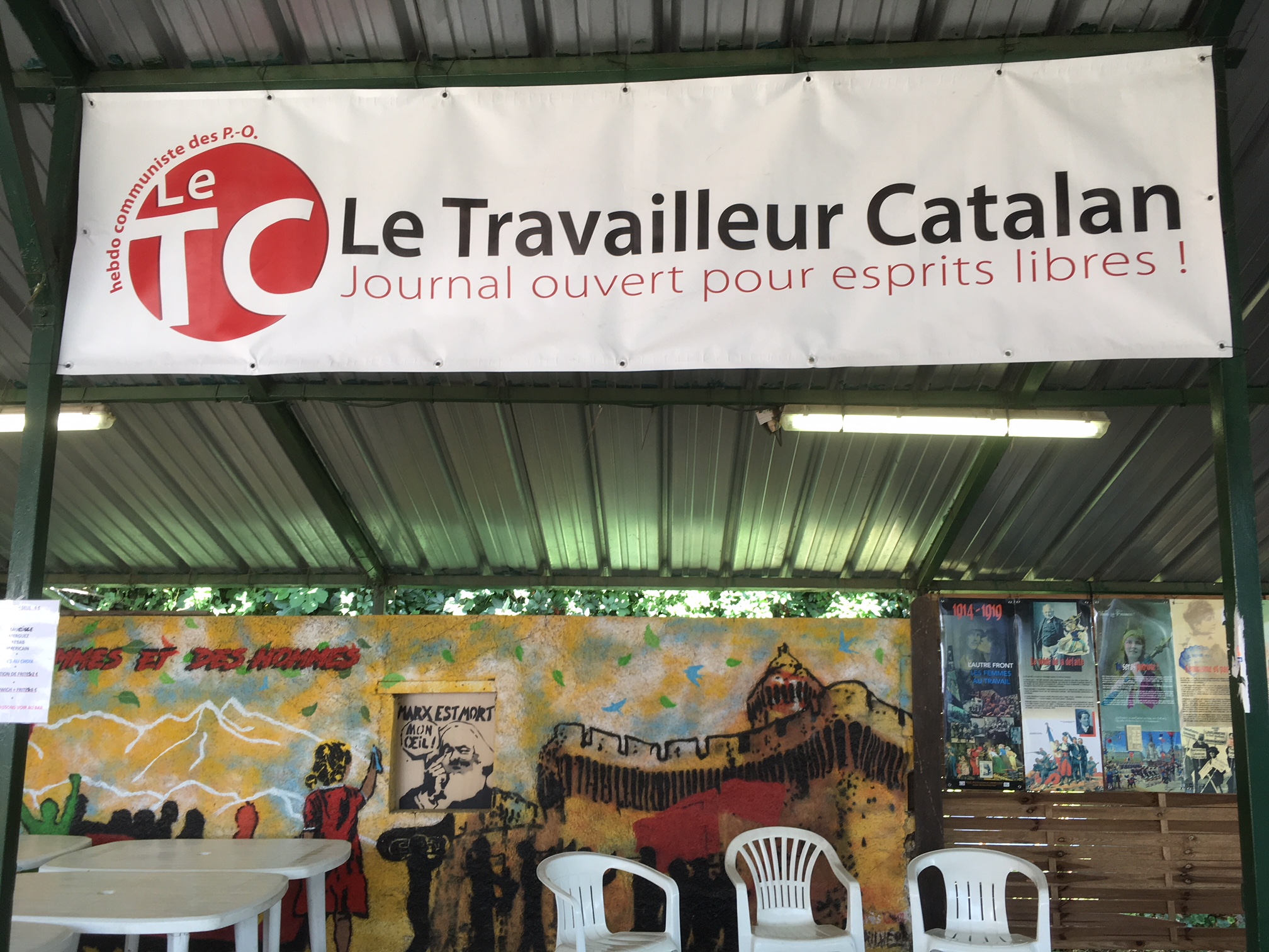 Rencontre à la Fête du Travailleur catalan 30 juin 2018 Argelèssur