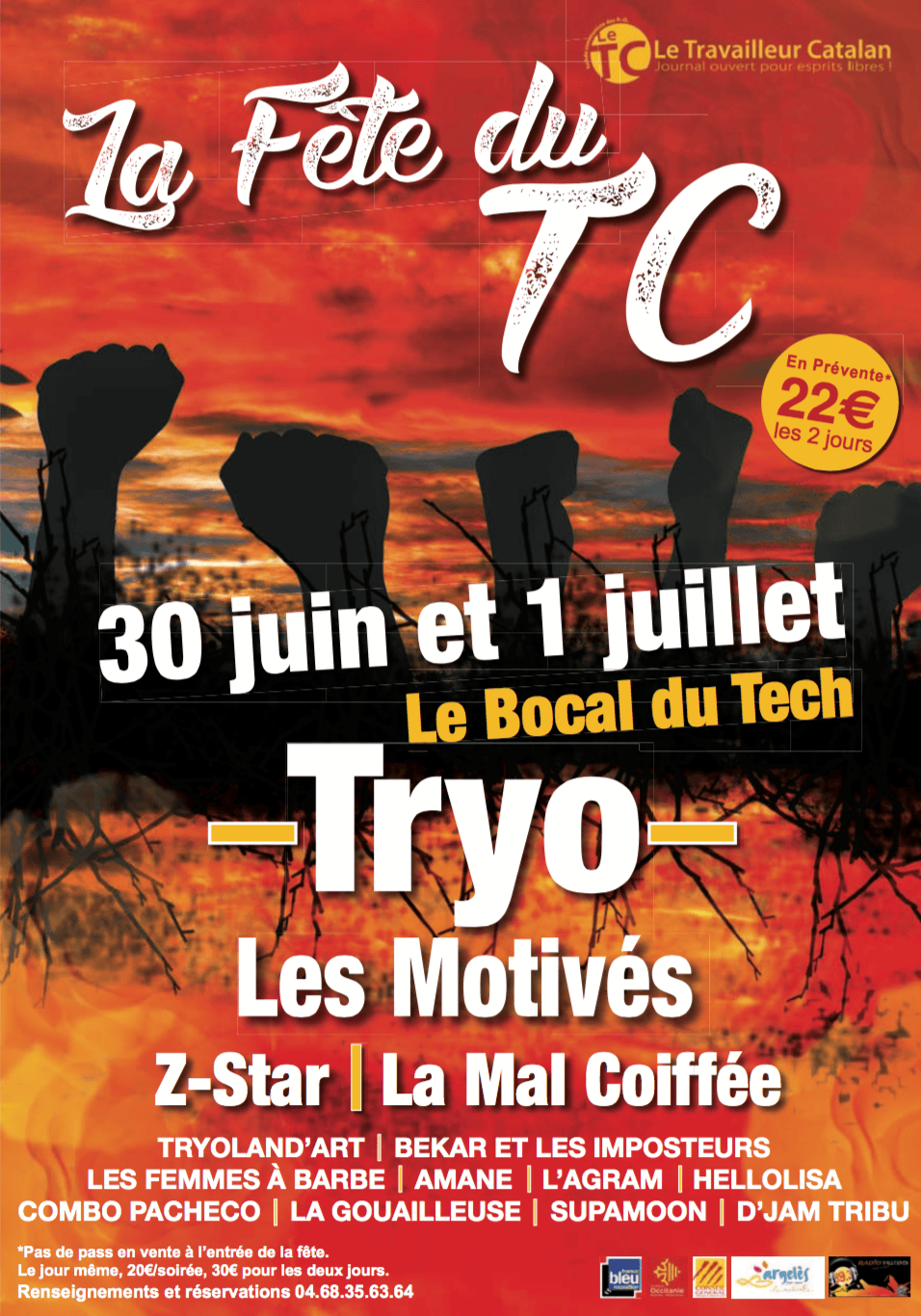 Rencontre à la Fête du Travailleur catalan 30 juin 2018 Argelèssur