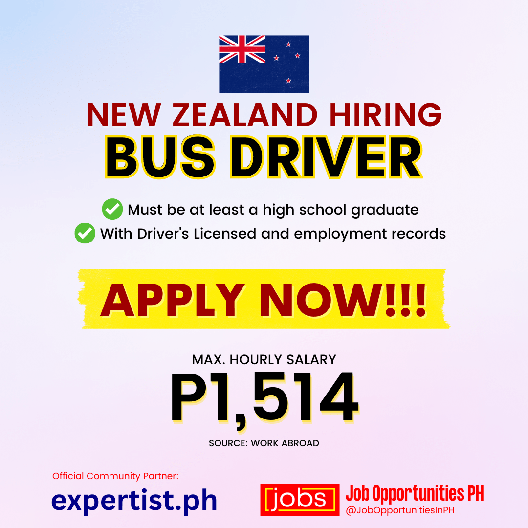 Job Opportunities for Bus Drivers in New Zealand Philippine Go