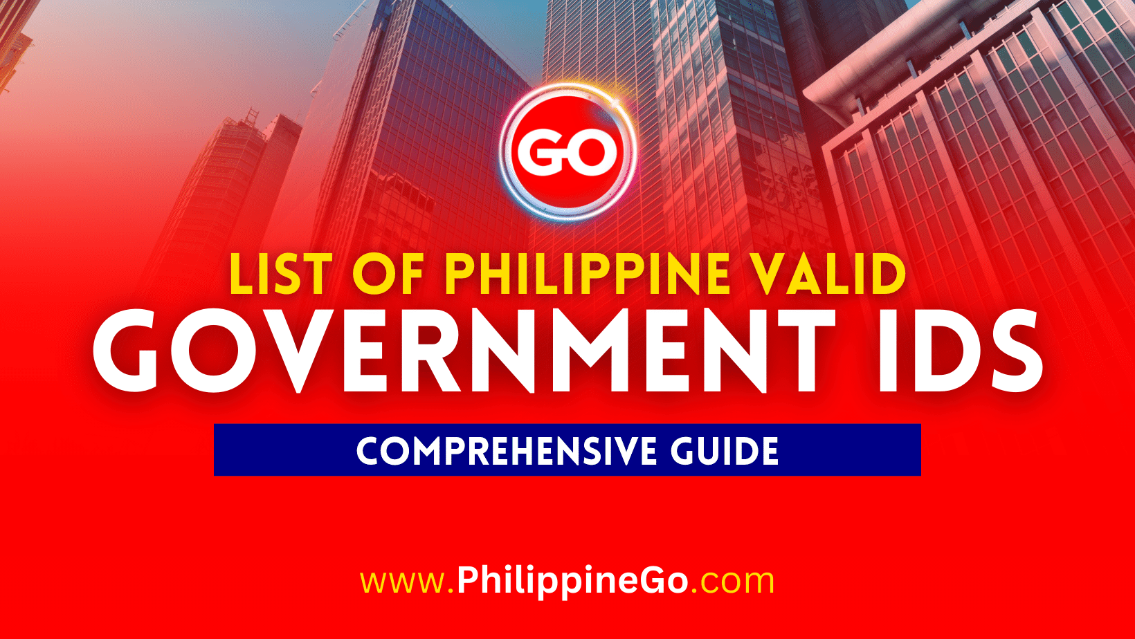 List of Philippine Valid Government IDs 2024 Philippine Go
