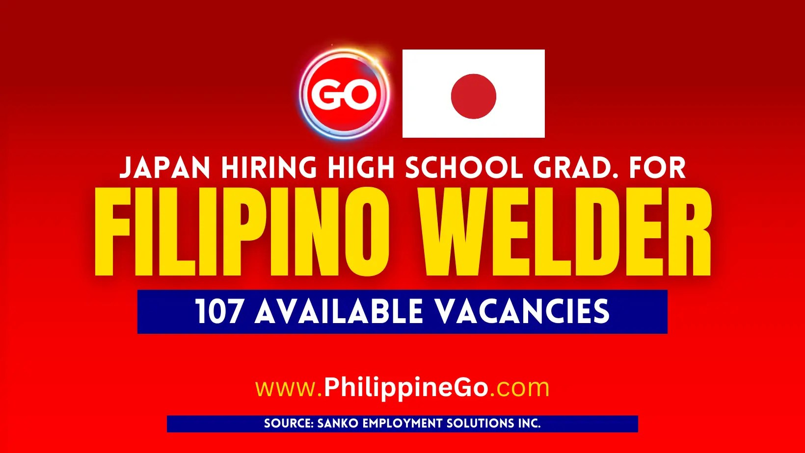 Welder Job Vacancies in Japan 2024, with 107 Vacancies Apply now