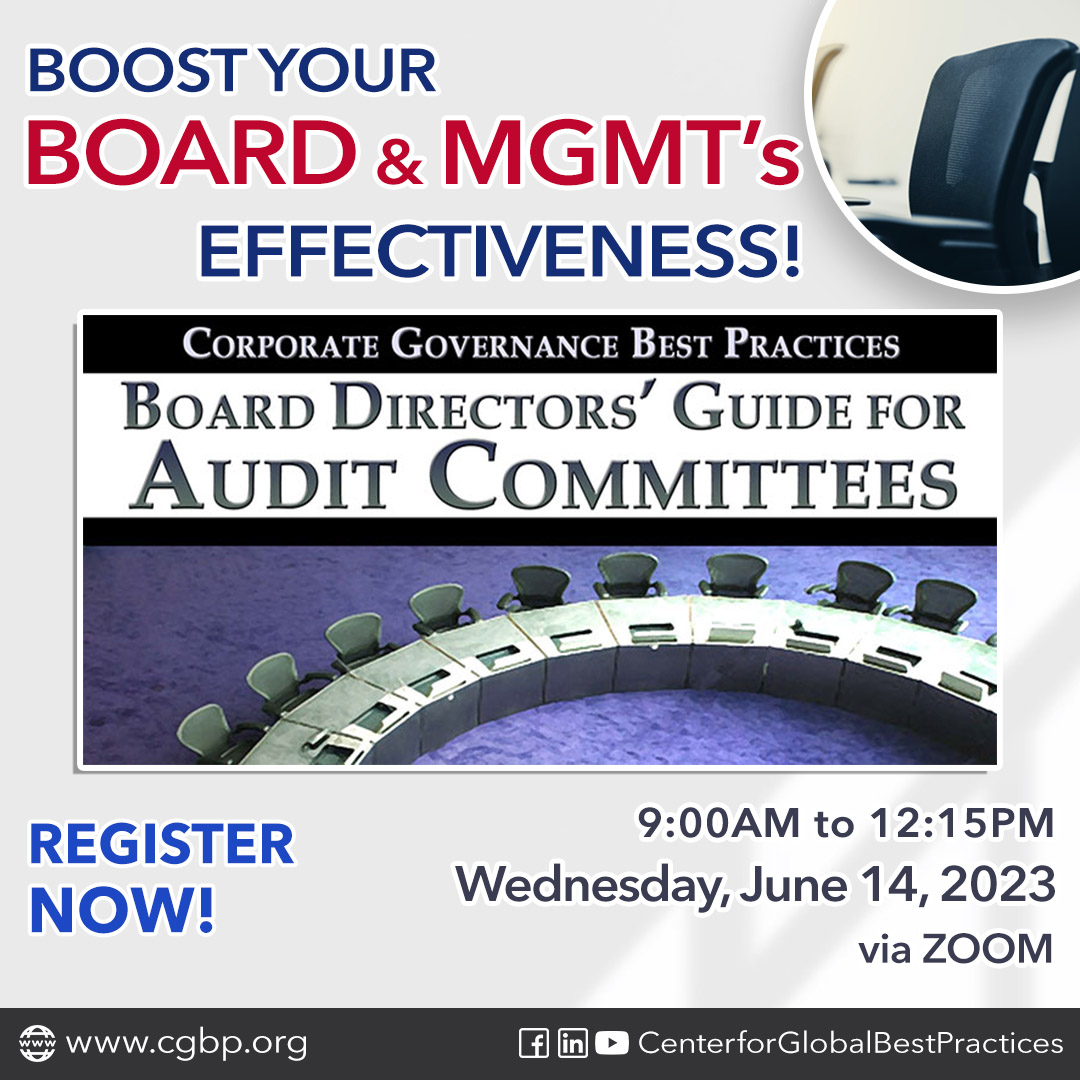 Best Practices for the Board’s Audit Committees Center for Global