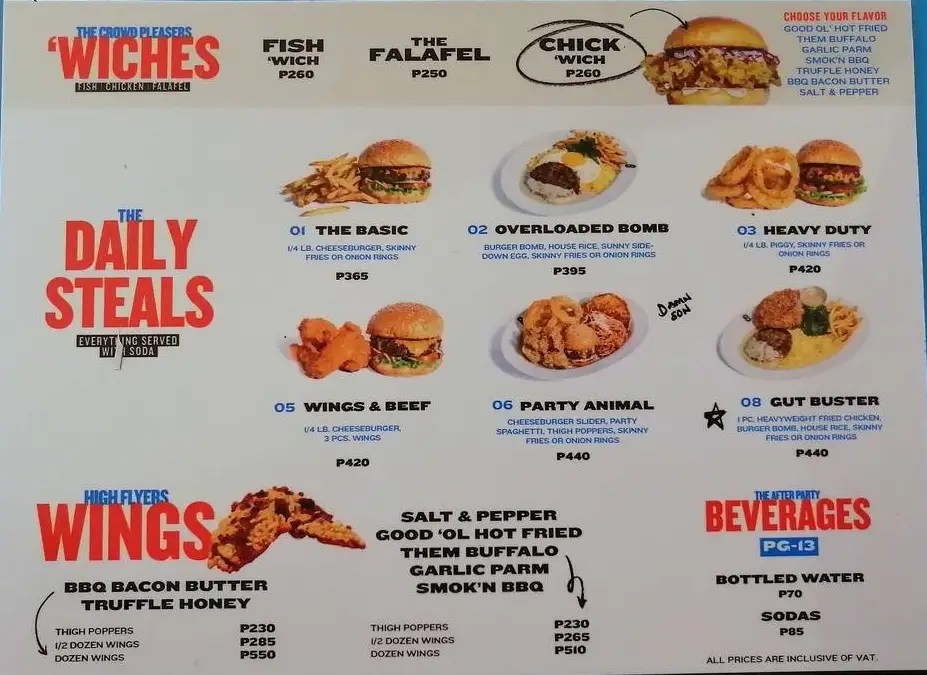 8 Cuts Menu With Updated Prices Philippines 2024