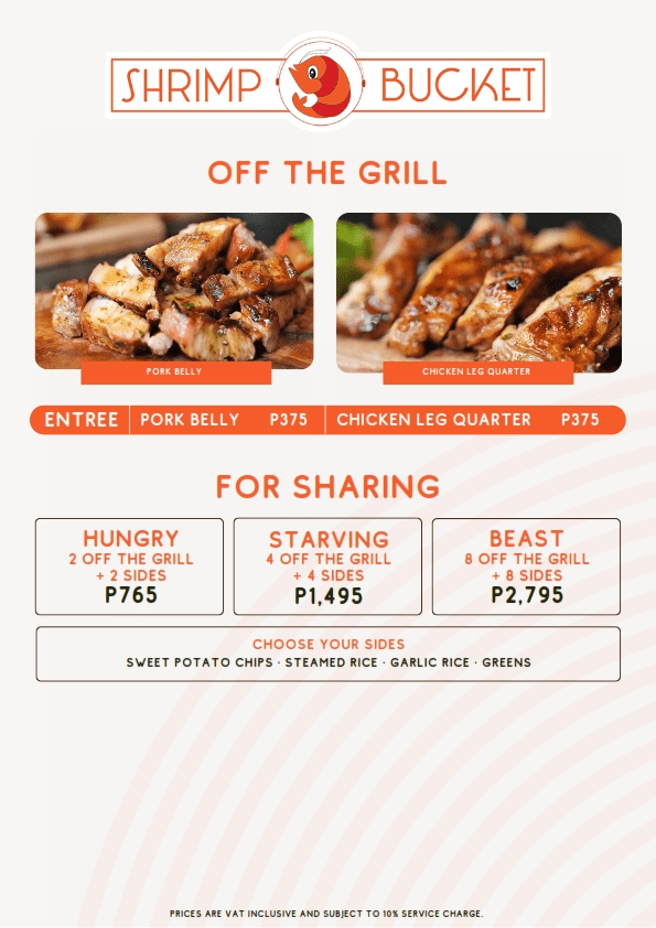 Shrimp Bucket Menu With Updated Prices Philippines 2024