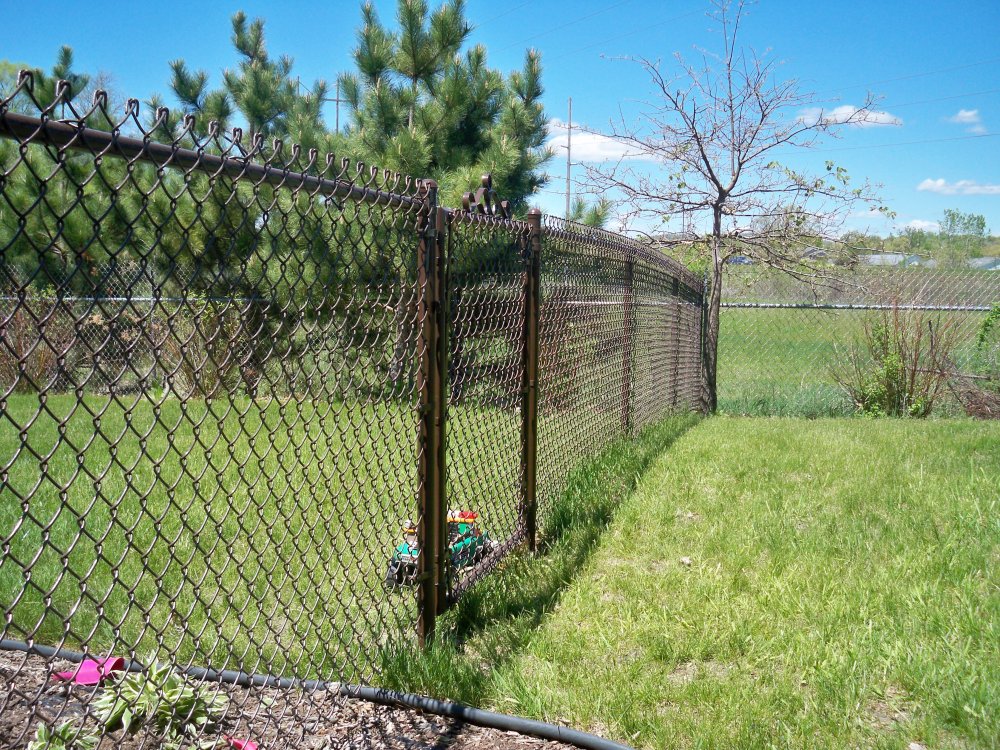 Brown VinylCoated Chain Link Fencing Phillips Outdoor Services