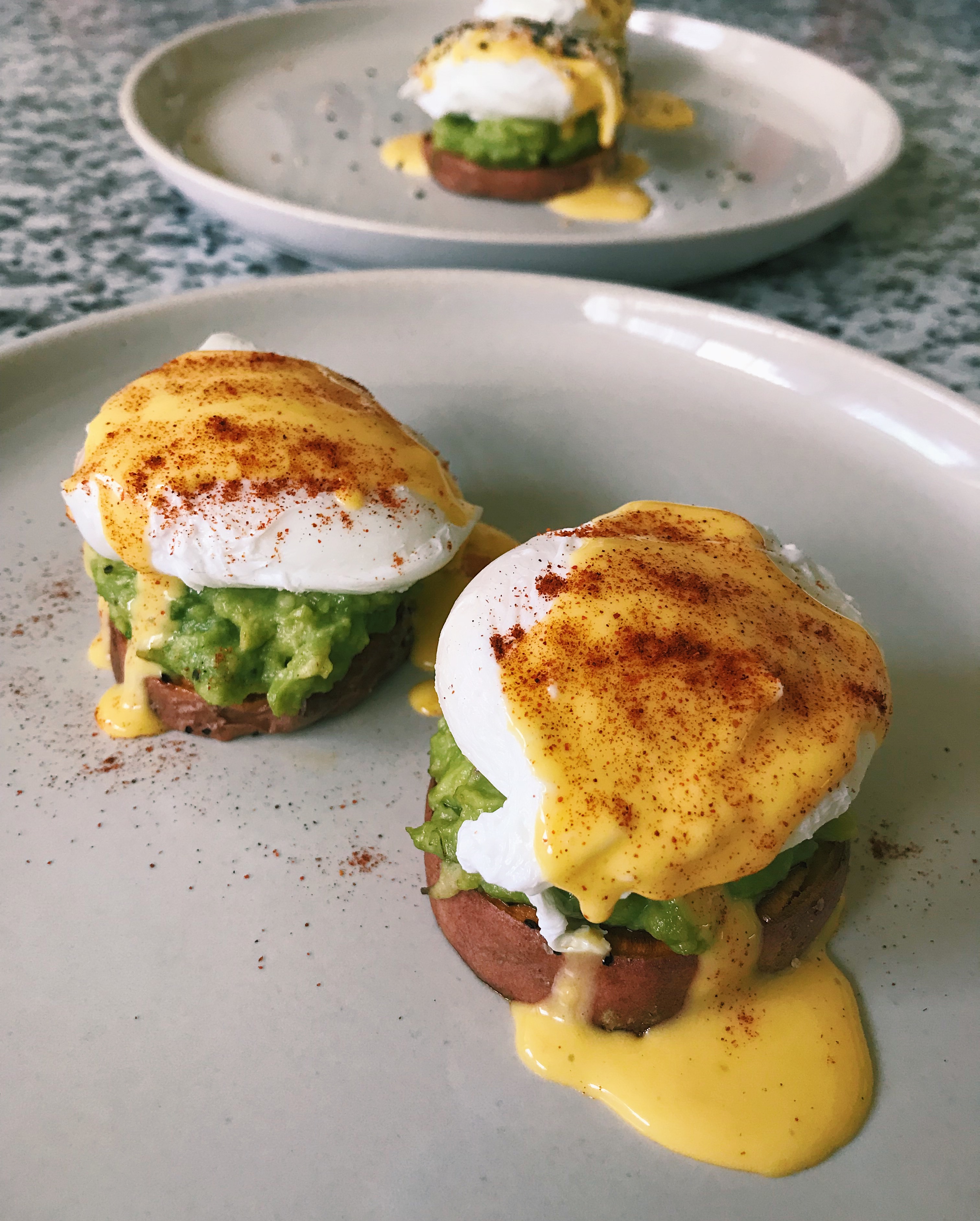 Sweet Potato + Avocado Eggs Benedict Philly Fit Foodies