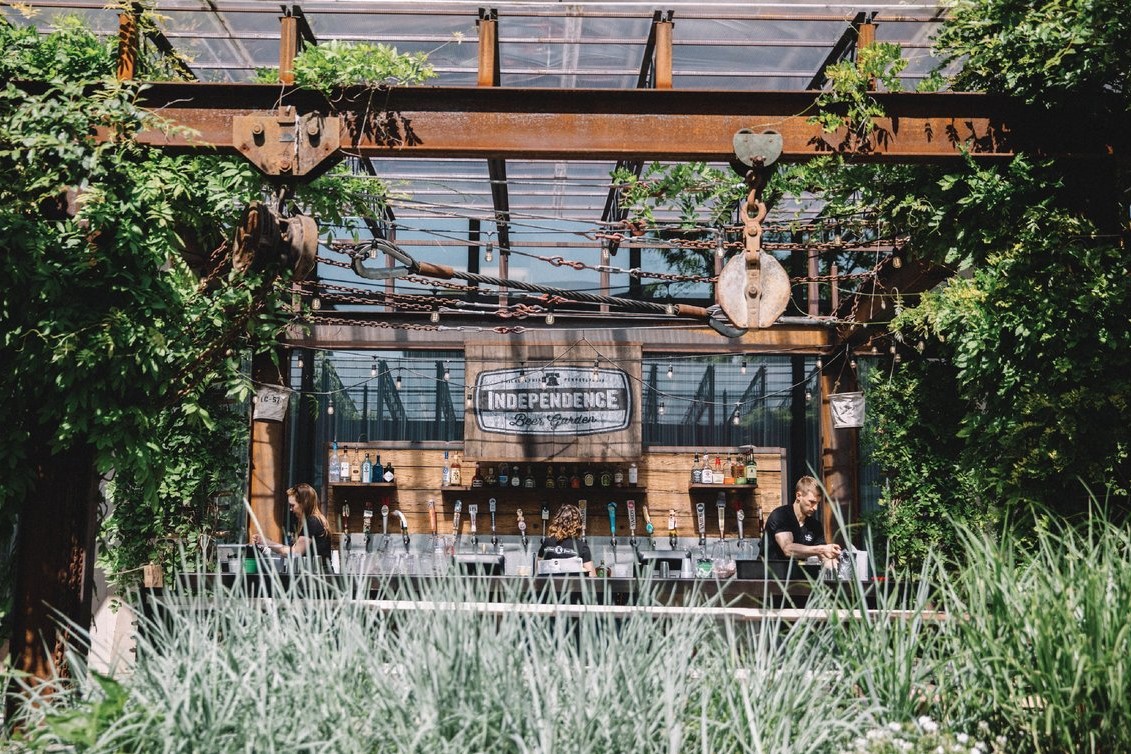Outdoor Spaces Independence Beer Garden Now Open Philly Grub