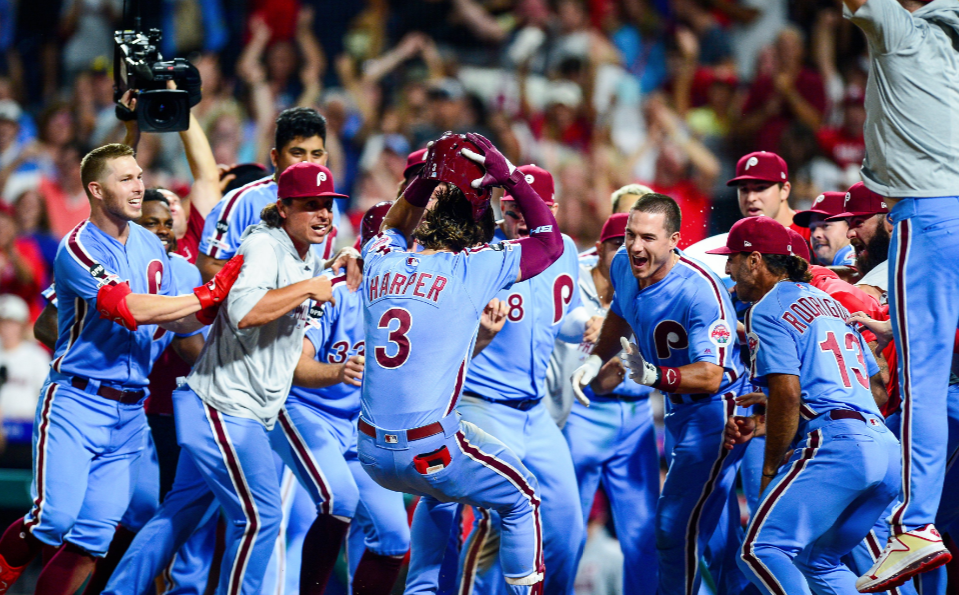 The TV and radio calls of Bryce Harper’s walkoff grand slam