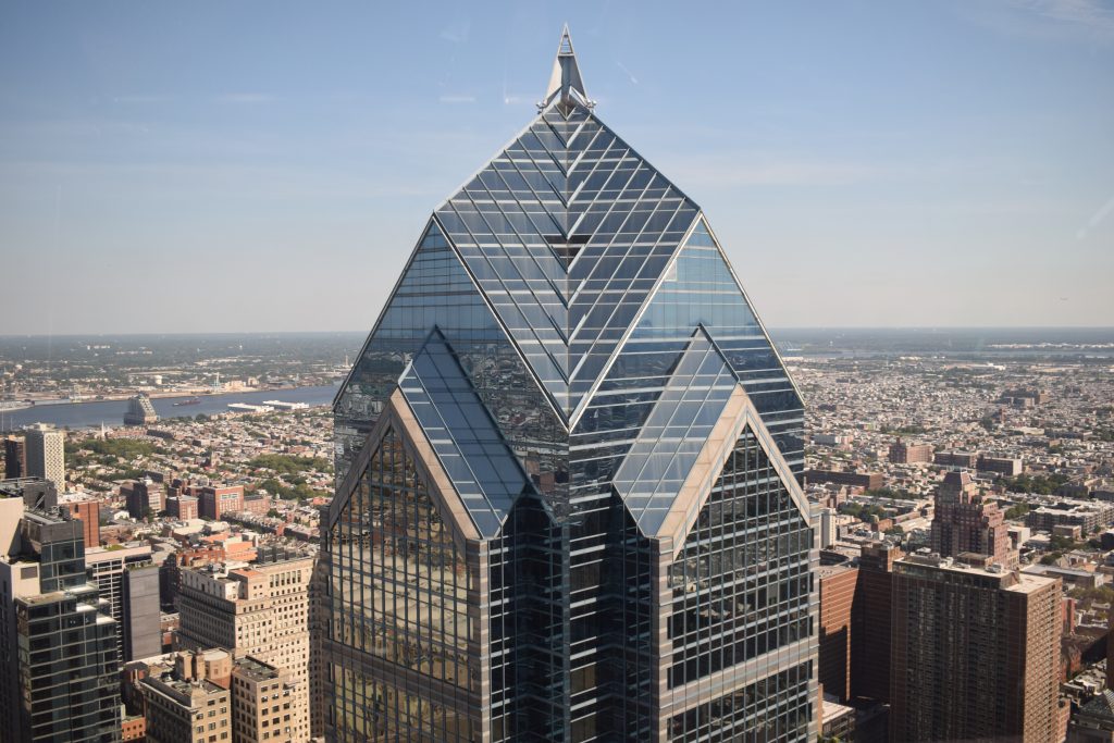 Looking at Two Liberty Place, Philadelphia's FourthTallest Building
