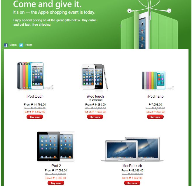Apple Online Store Philippines Opens Offers Discount Philippine News