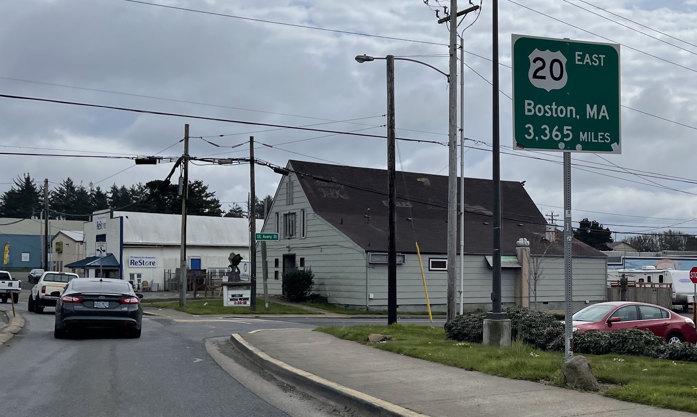 From the Past Upgrades in 1923 to the highway between Philomath and