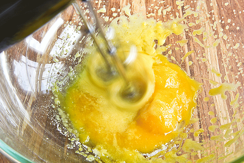 whipping eggs