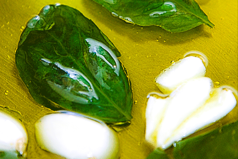 PAN FRIED SWEET MINI PEPPERS with basil and balsamic