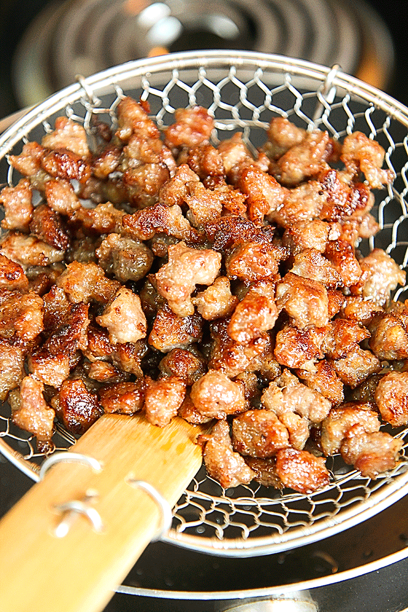 ITALIAN SAUSAGE SAUCE with tomato (ragù di salsiccia al pomodoro)