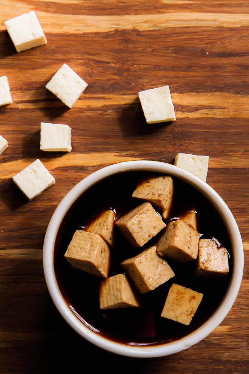 marinated tofu