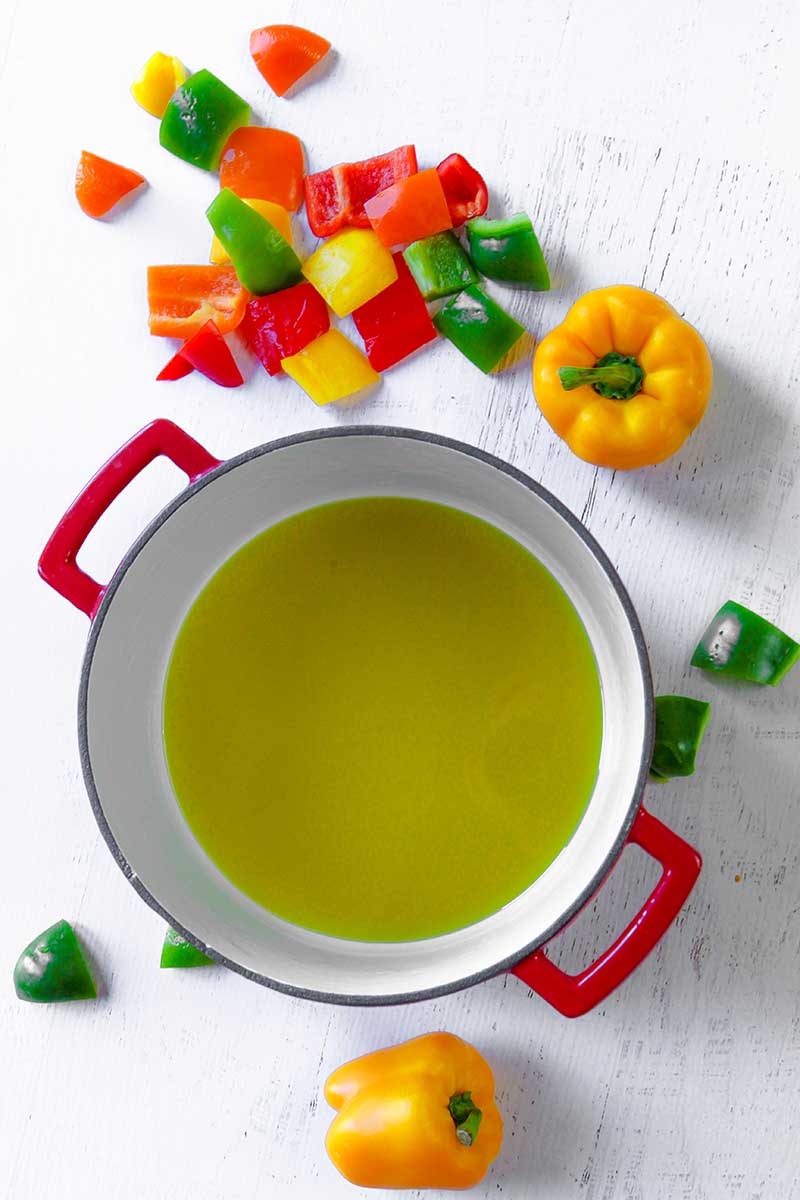ITALIAN CHICKEN STEW WITH BELL PEPPERS - pollo ai peperoni - philosokitchen.com