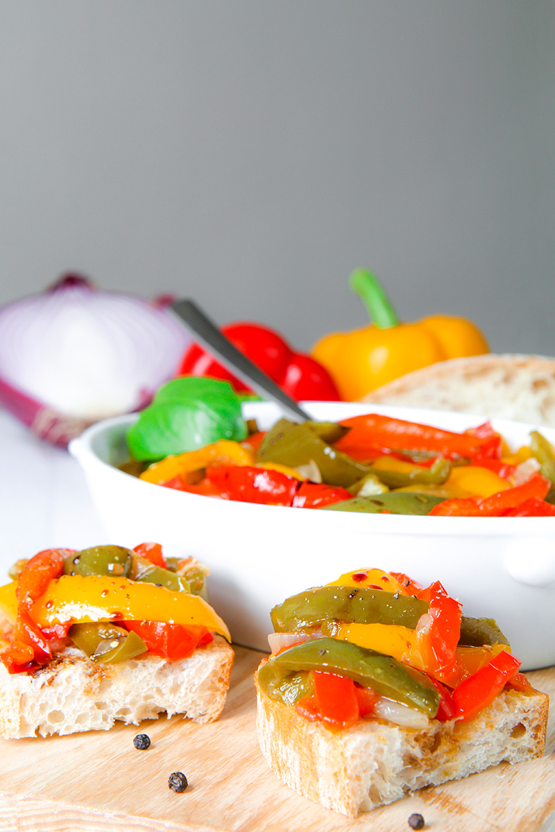 PEPERONATA RECIPE authentic Italian pan fried bell peppers